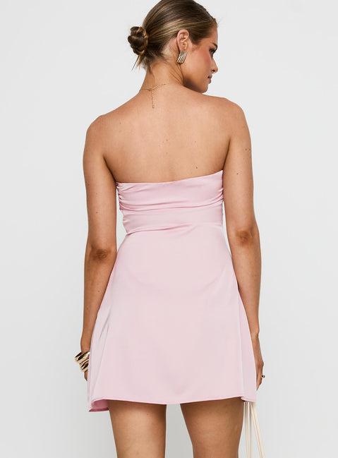 Americano Mini Dress Pink Product Image