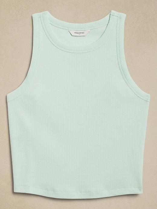 Ribbed Crop Racer Tank Product Image