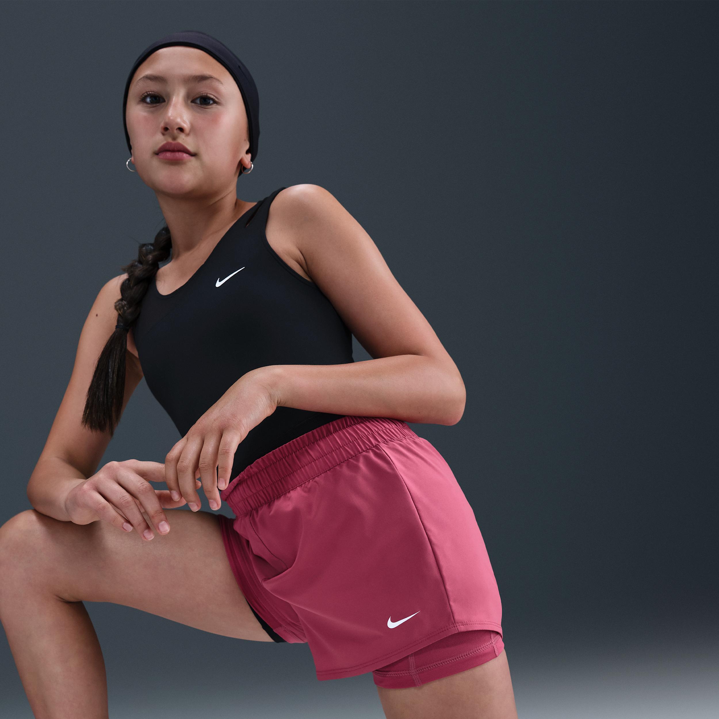 Nike Women's One Girls' Dri-FIT 3" 2-in-1 Shorts Product Image