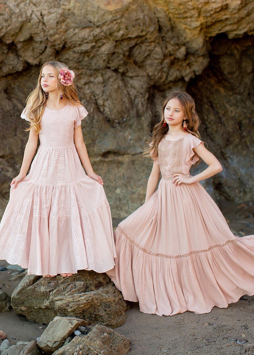 Viola Dress in Desert Shell Girls Product Image