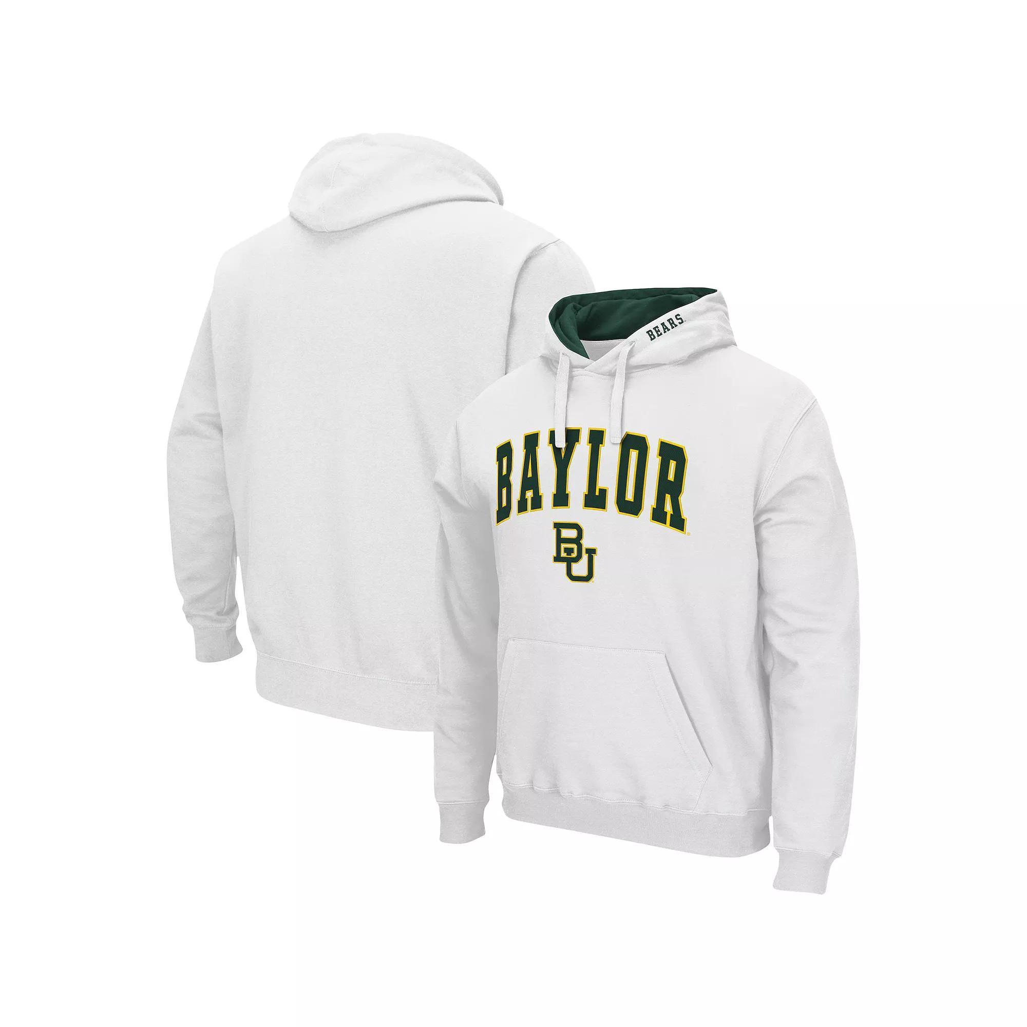 Men's Colosseum White Purdue Boilermakers Arch & Logo 3.0 Pullover Hoodie, Size: Large Product Image