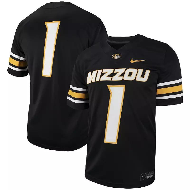 Mens Nike #1 Missouri Tigers Untouchable Football Replica Jersey Product Image