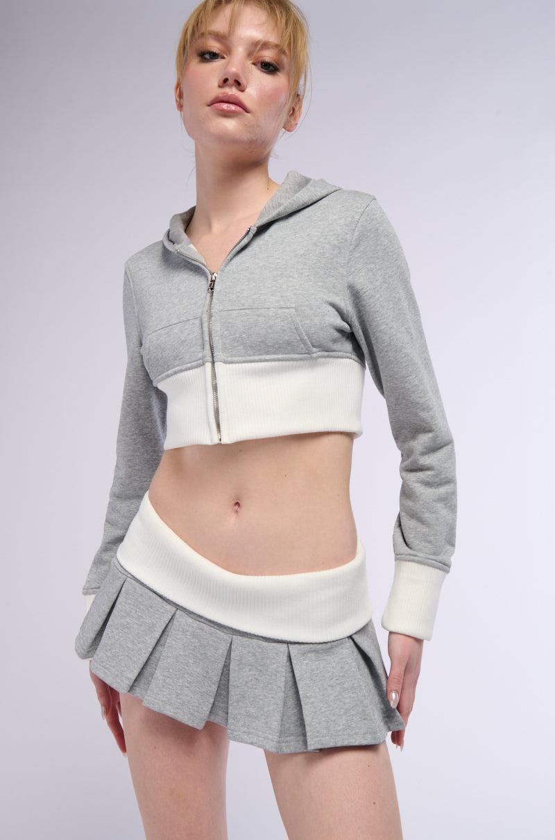 CALL ME MAYBE PLEATED MINI SKIRT Product Image