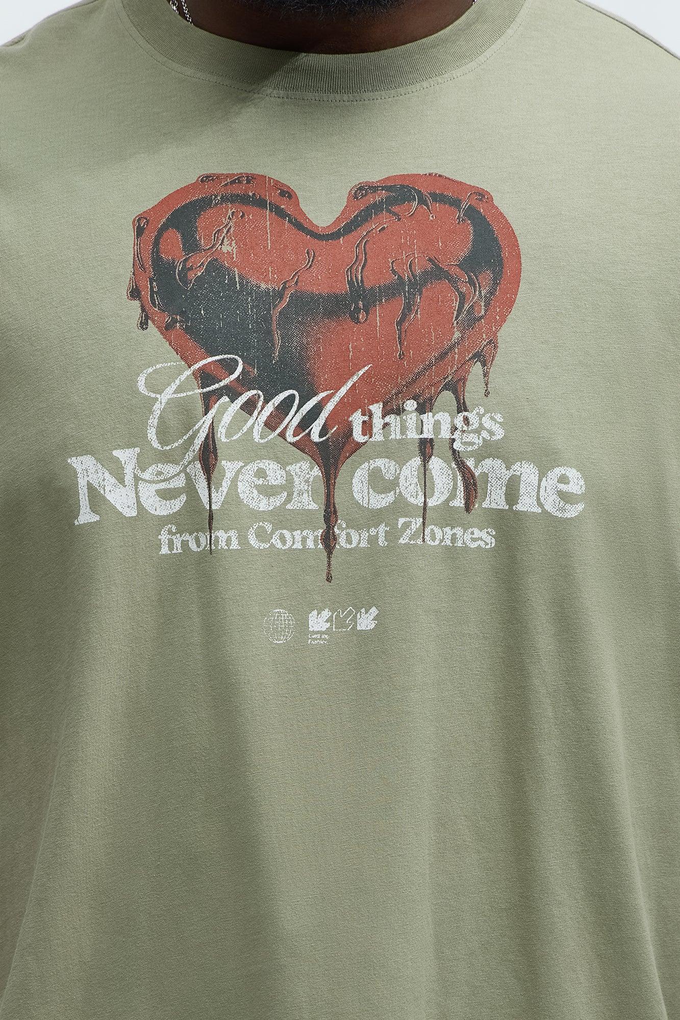 Good Things Oversized Short Sleeve Tee - Olive Product Image