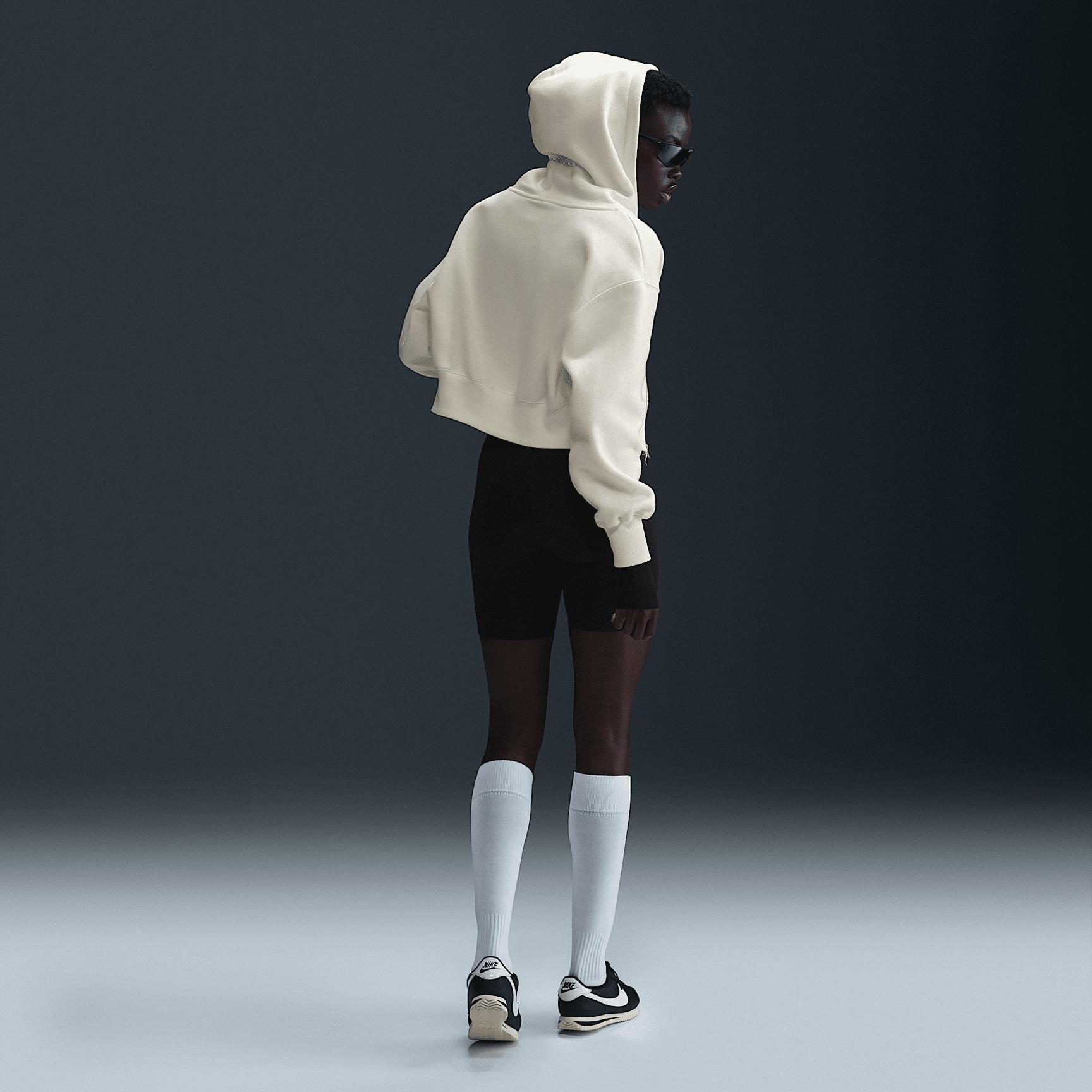 Women's Nike Sportswear Phoenix Fleece Loose Cropped Full-Zip Hoodie Product Image