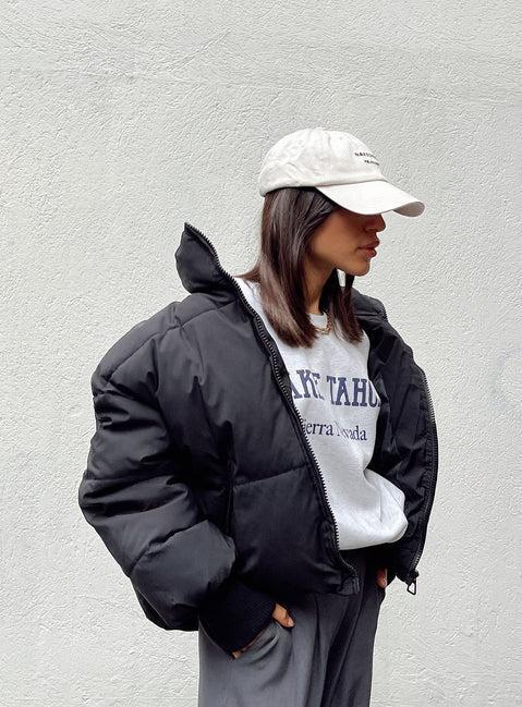 Abe Puffer Jacket Black Product Image