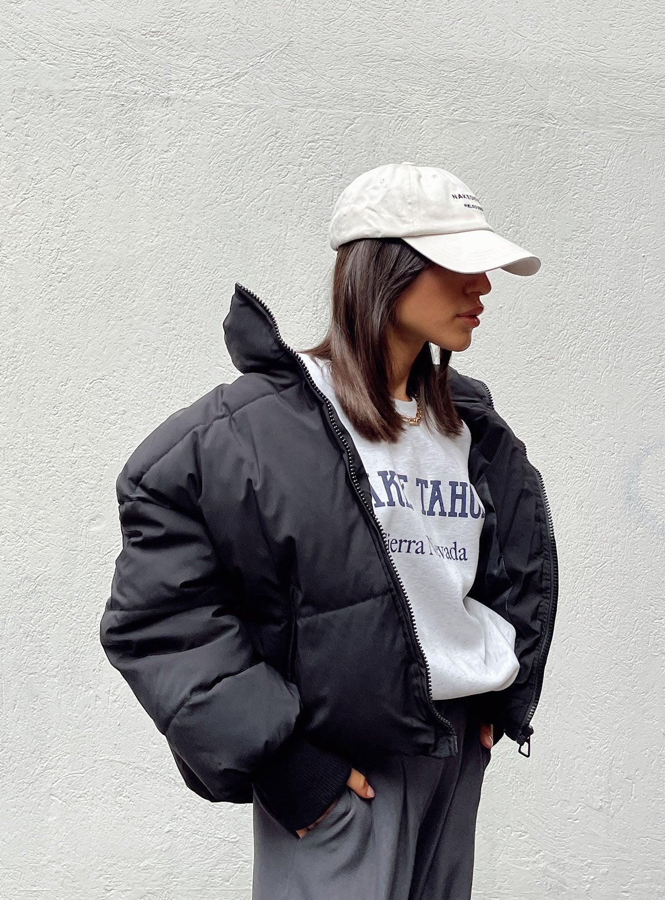 Abe Puffer Jacket Black Product Image