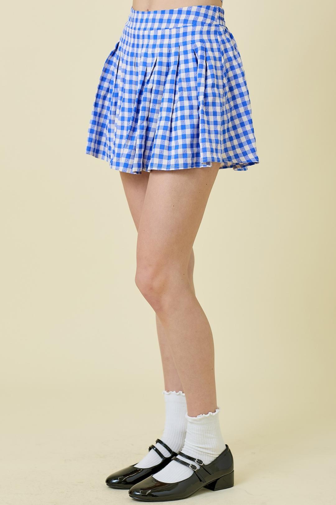 Gingham Bow Skirt Product Image