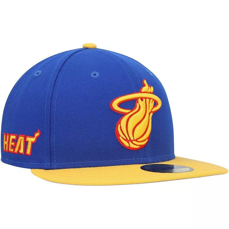 Mens New Era Miami Heat Side Patch 59FIFTY Fitted Hat Product Image