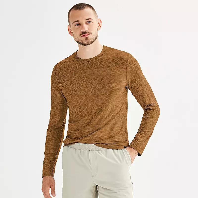 Men's FLX Luxury Soft Wander Long Sleeve Tee, Size: XXL, Beige Product Image