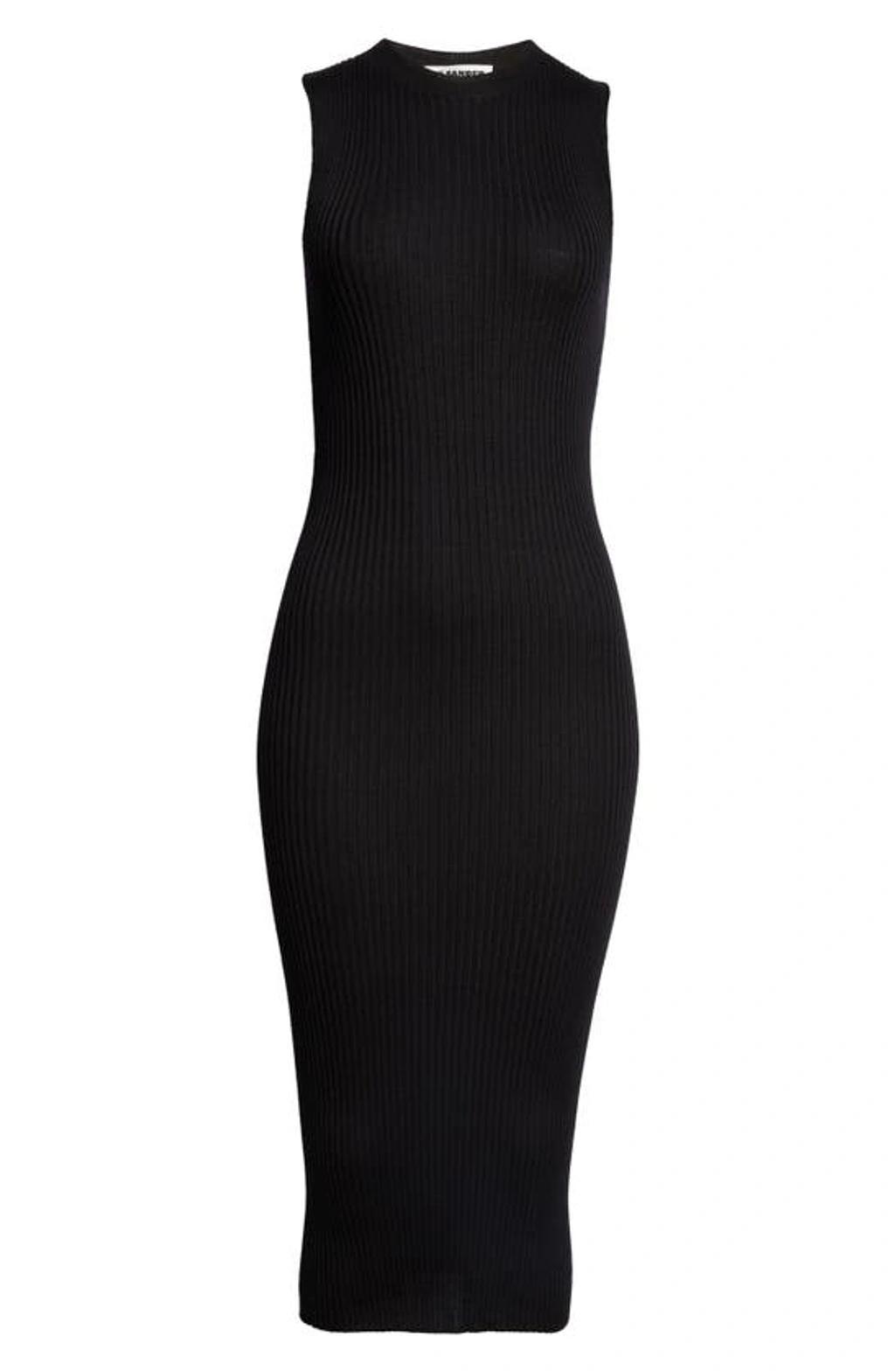 JIL SANDER Sleeveless Wool Dress In Black Product Image