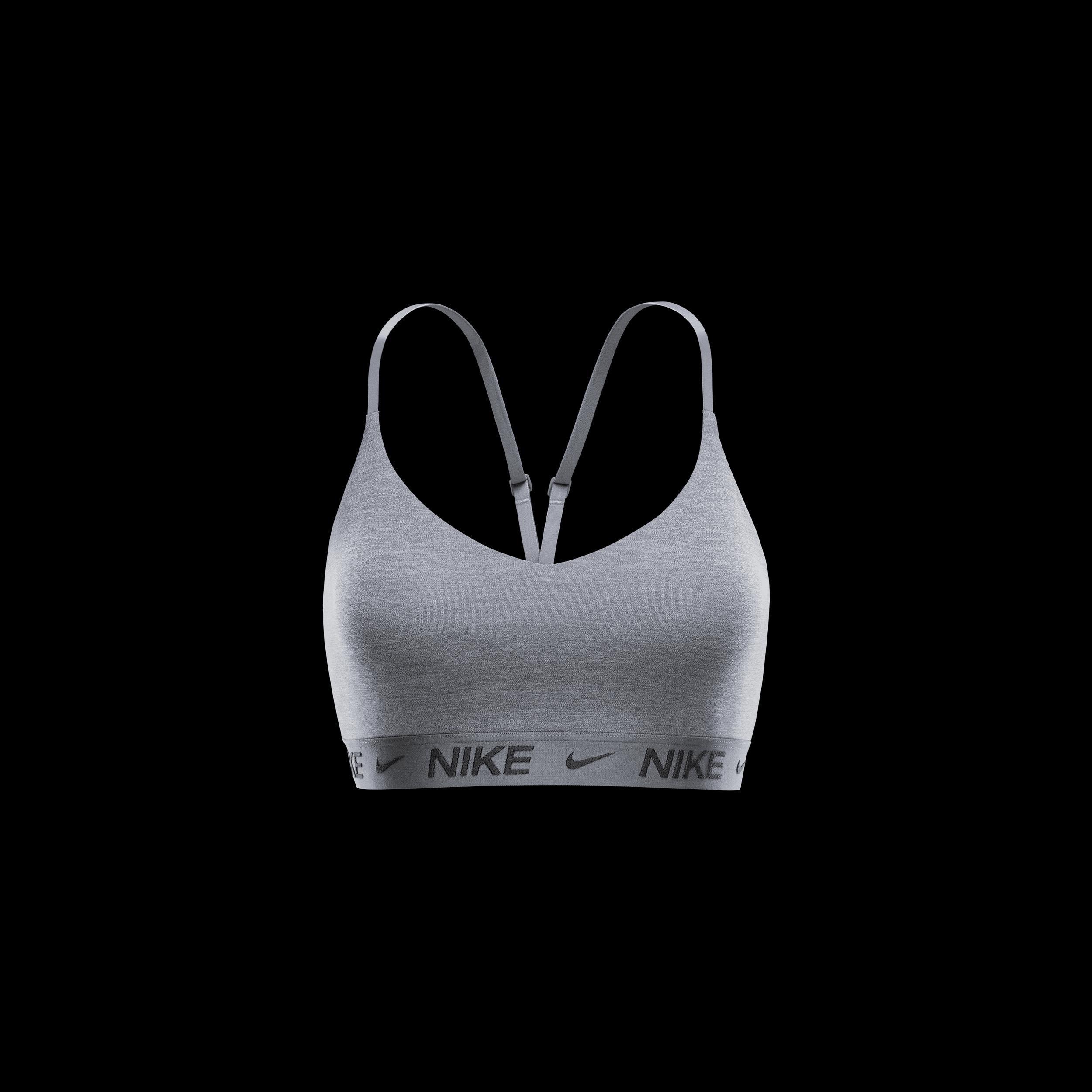 Nike Indy Light Support Padded Sports Bra, Women's, Size: Small, Grey Gray Product Image