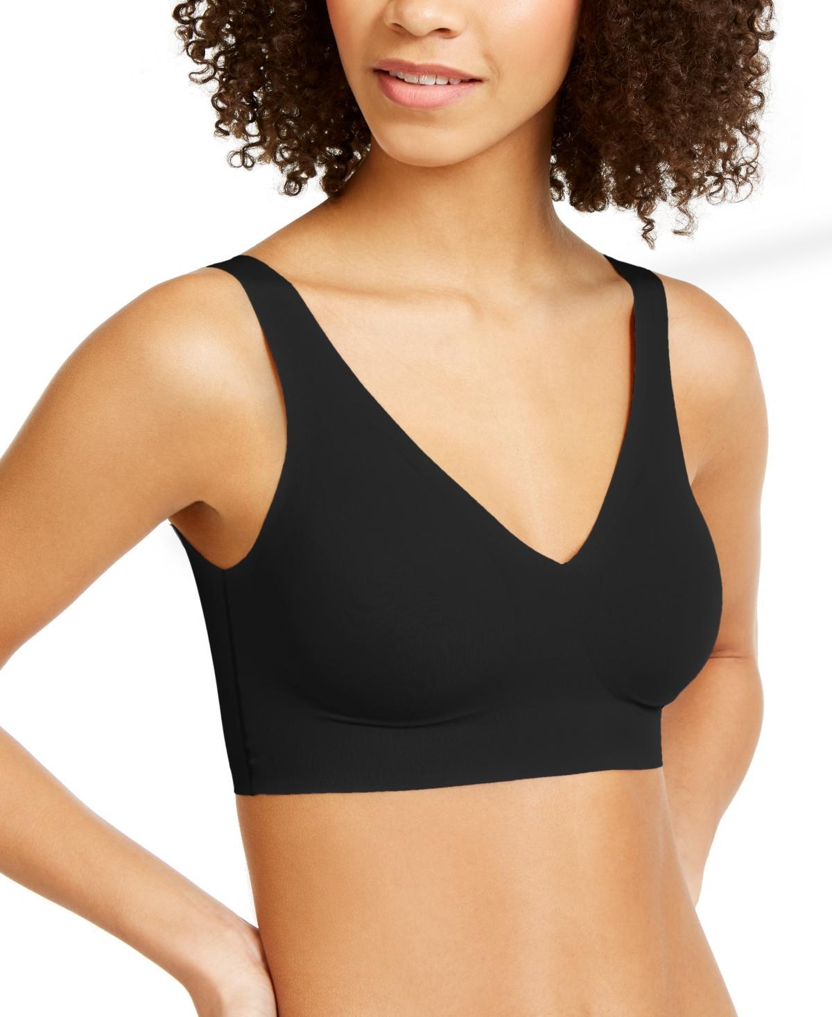 Calvin Klein Invisibles Comfort Push Up Plunge Bralette QF5785, Women's, Size: XS, Black Product Image