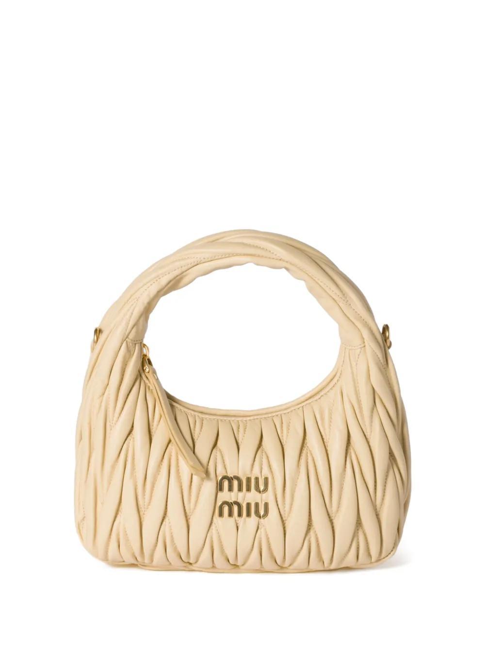 MIU MIU Wander Tote Bag In Neutrals Product Image