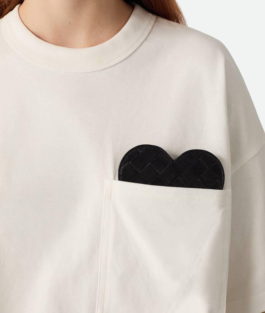Women's Soft Cotton Jersey T-Shirt  in Chalk Product Image