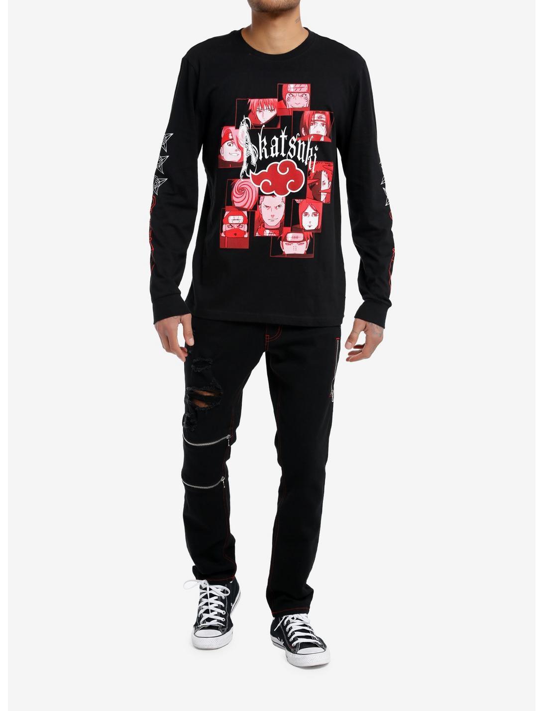 Naruto Shippuden Akatsuki Front & Back Long-Sleeve T-Shirt Product Image