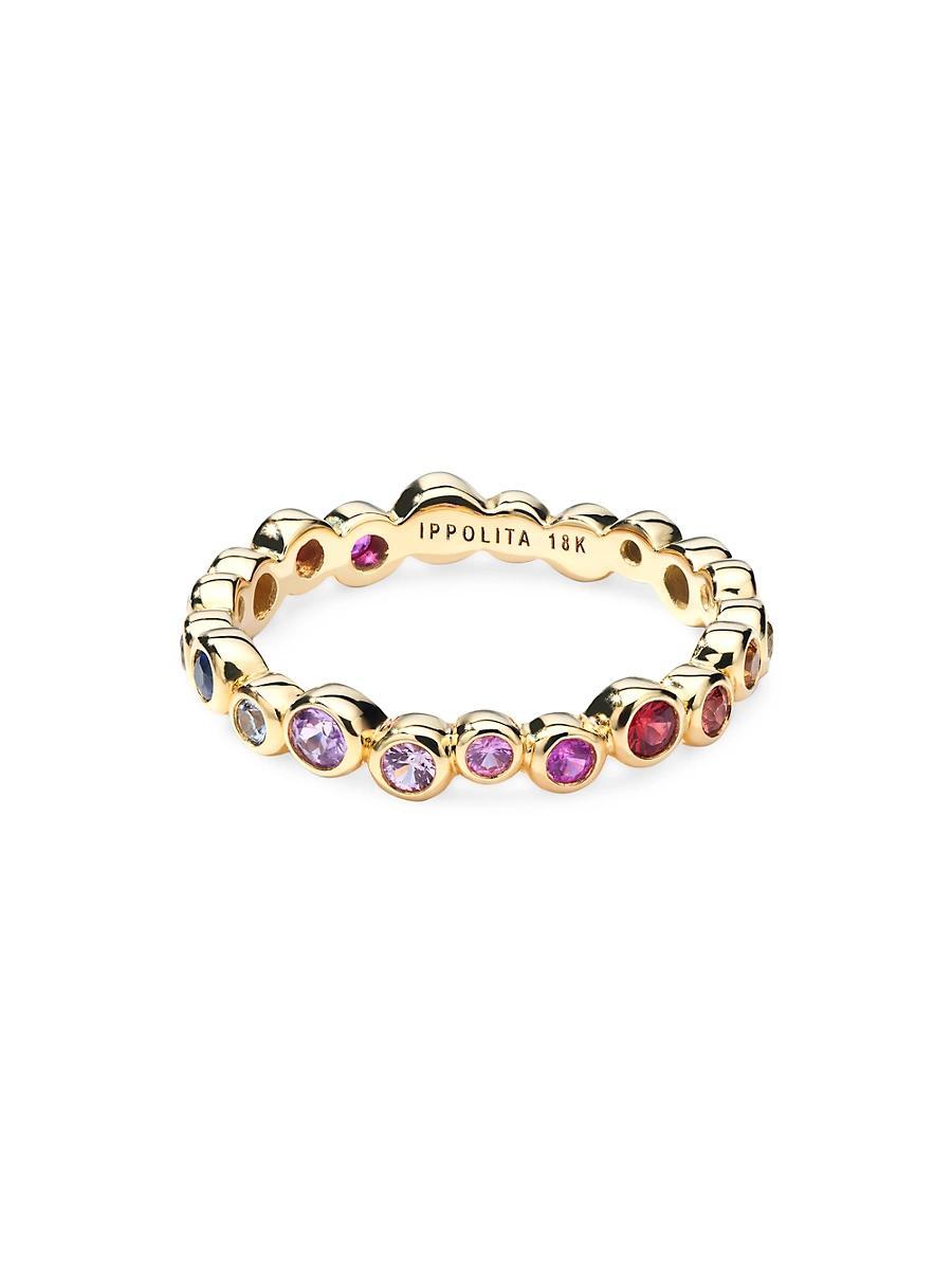 18K Starlet Ring with Rainbow Sapphires Product Image
