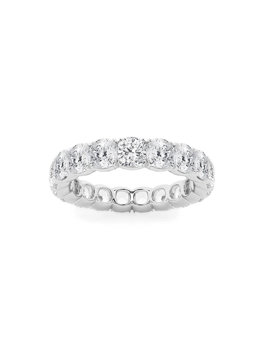 Womens 14K White Gold & Cushion-Cut Lab-Grown Diamond Eternity Band/3.00-5.00 TCW Product Image