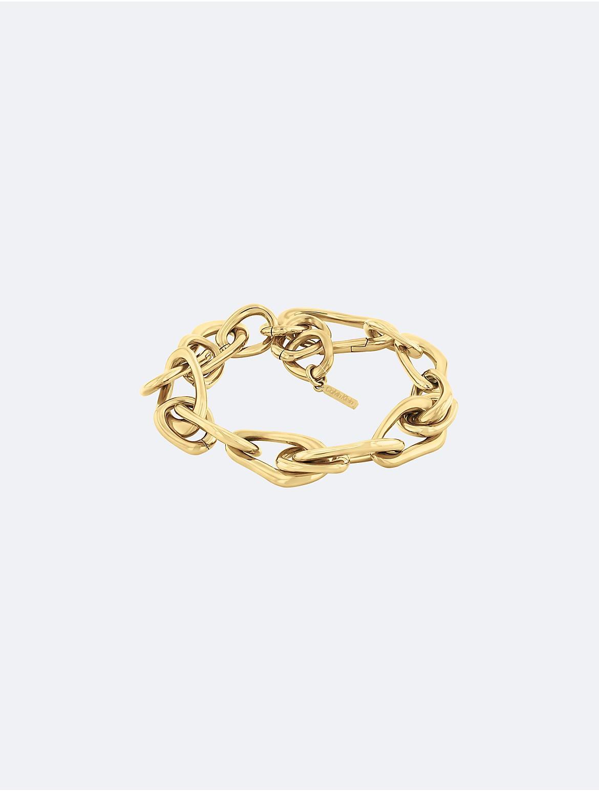 Calvin Klein Womens Organic Chain Link Bracelet - Metallic Product Image