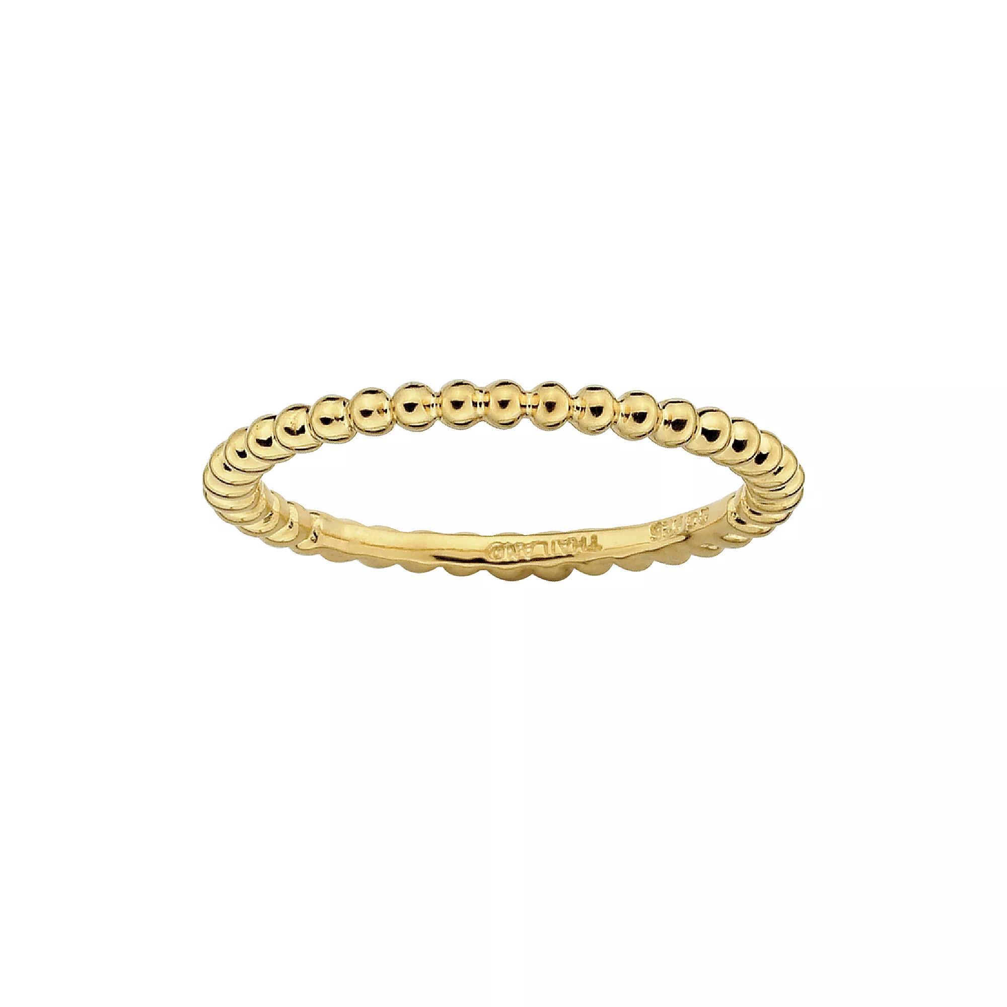 Stacks & Stones Sterling Silver Bead Stack Ring, Women's, Size: 10 Product Image