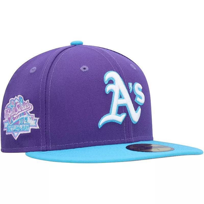 Men's New Era Purple Oakland Athletics Vice 59FIFTY Fitted Hat, Size: 7 3/4 Product Image