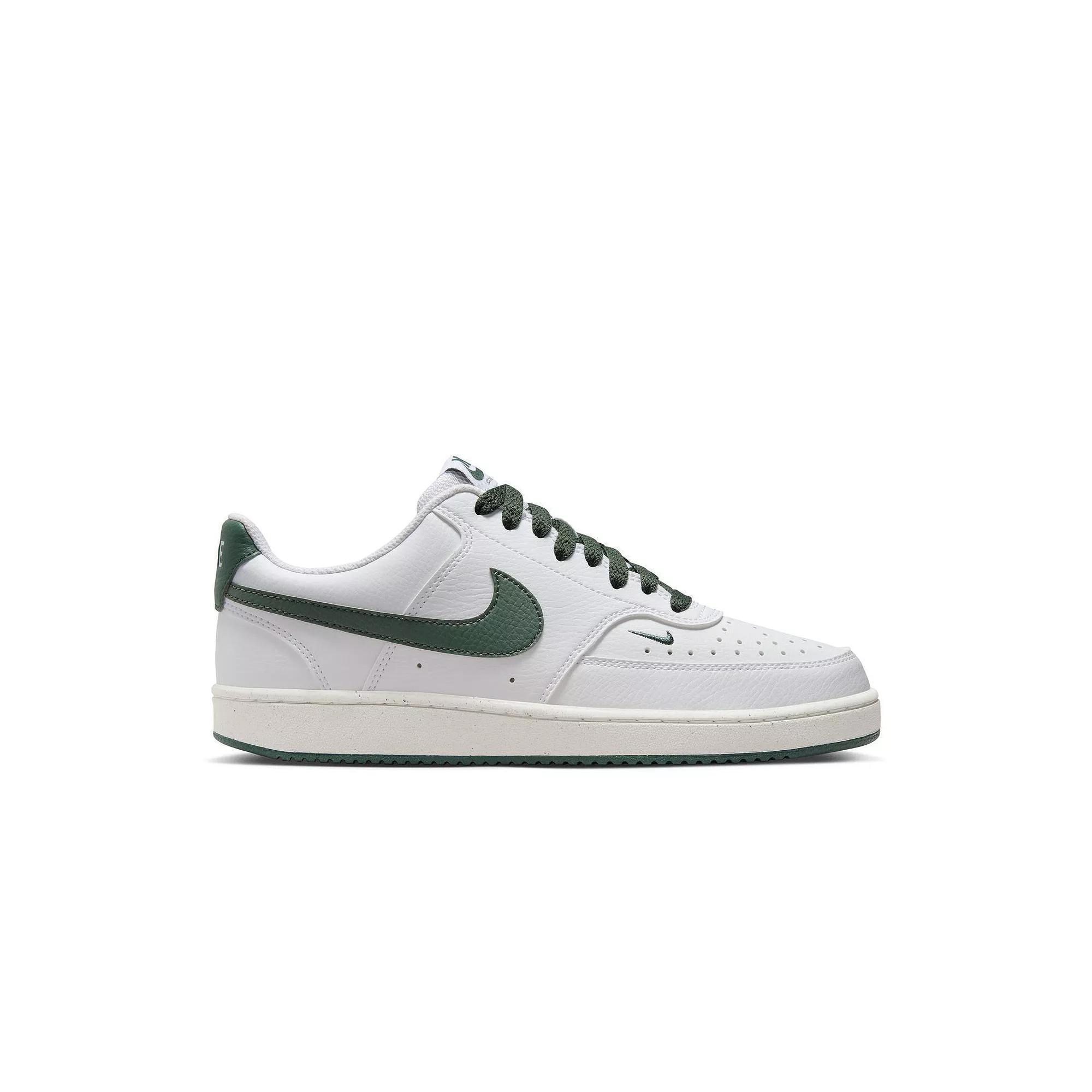 Nike Court Vision Next Nature Women's Low-Top Shoes, Size: 6.5, White Vintage Green Product Image