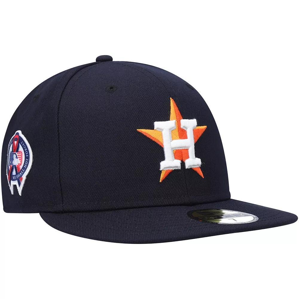 Men's New Era Navy Houston Astros 9/11 Memorial Side Patch 59FIFTY Fitted Hat, Size: 7 5/8, Blue Product Image