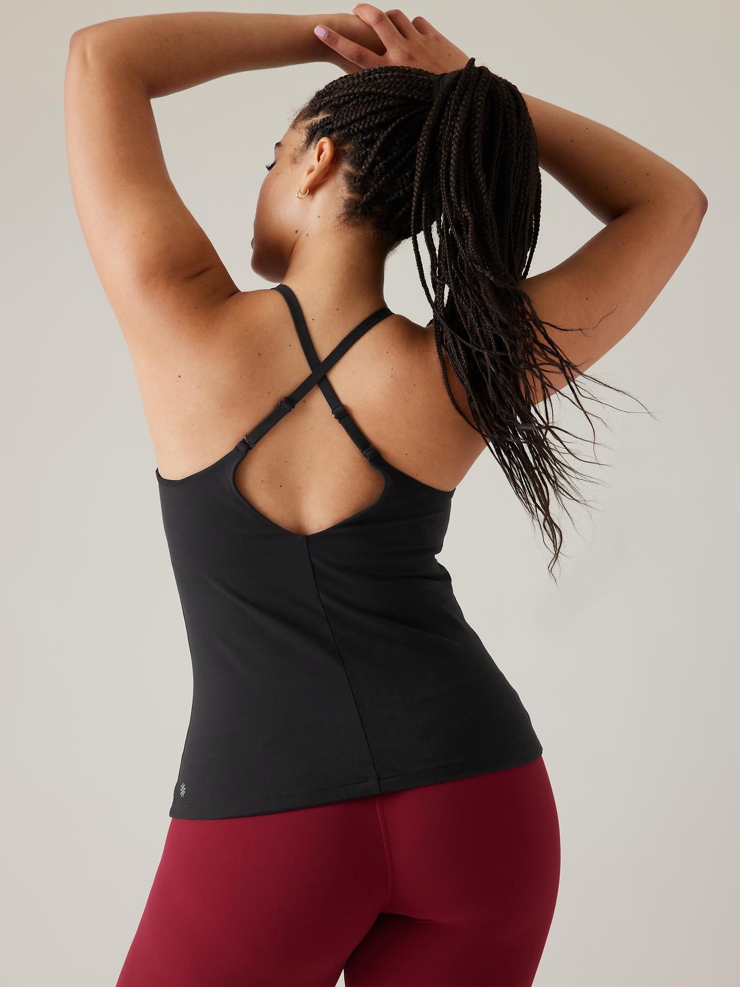 Elation V-Neck Built-In Bra Tank A-C Product Image