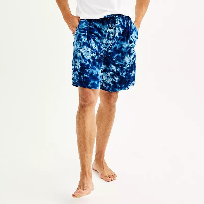 Men's Sonoma Goods For Life® Supersoft Pajama Shorts, Size: Medium, Light Gray Space Dye Product Image