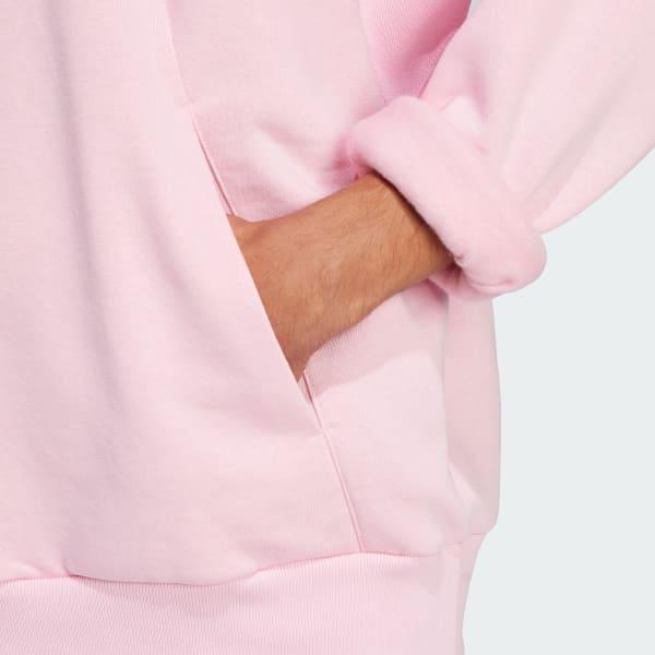 adidas ALL SZN Fleece Hoodie True Pink L Mens Product Image
