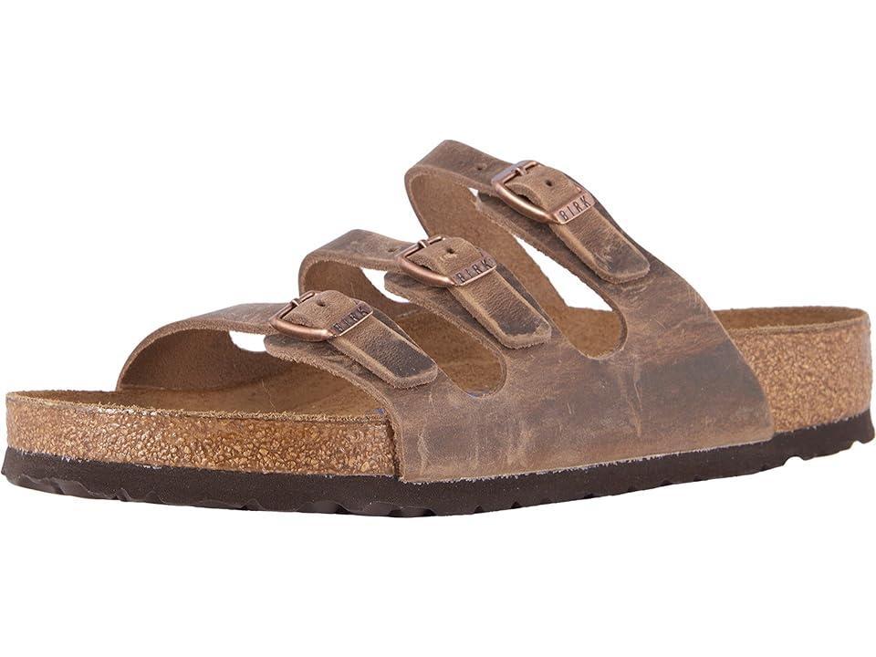 Birkenstock Florida Soft Footbed - Oiled Leather (Tobacco Oiled Leather) Women's Sandals Product Image