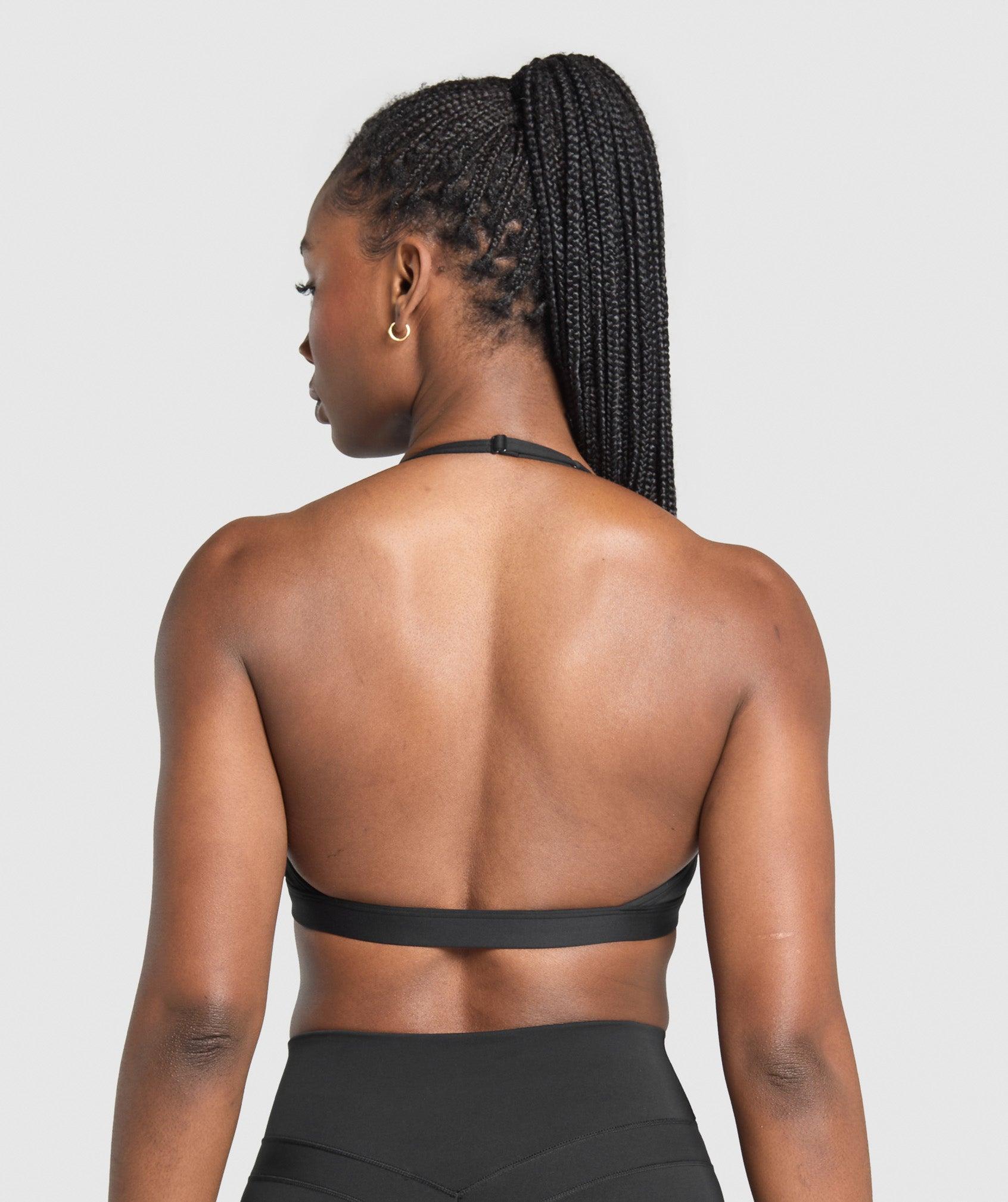 Minimal Halterneck Sports Bra Product Image