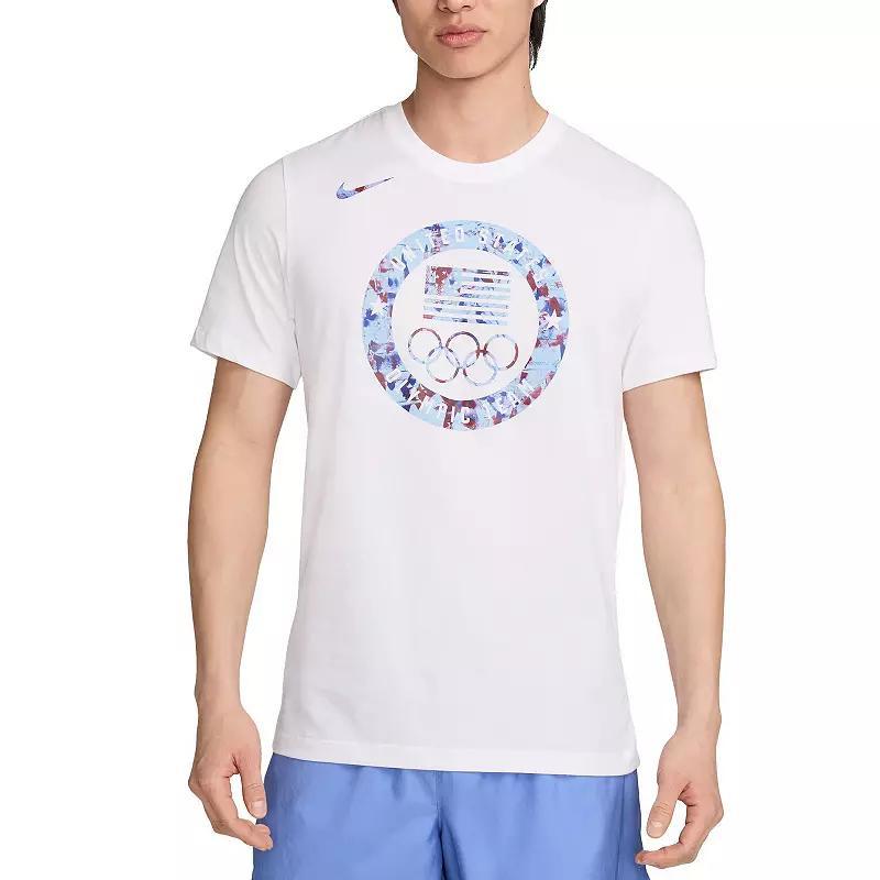 Men's Nike White Team USA Puck Club T-Shirt, Size: XL, Usa White Product Image