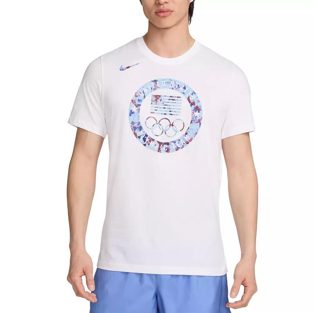 Men's Nike White Team USA Puck Club T-Shirt, Size: XL, Usa White Product Image