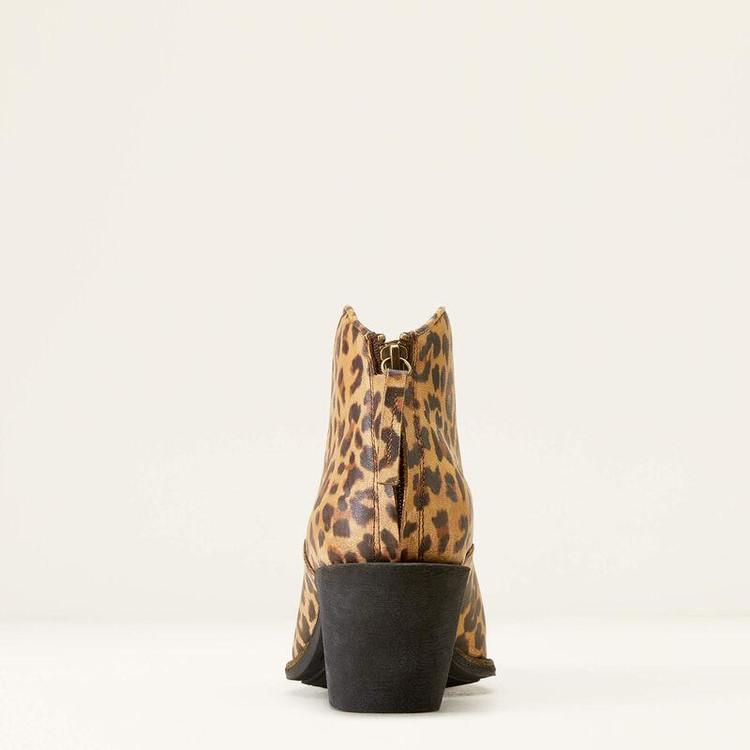 SALE Ariat® Ladies' Layla Distressed Leopard Short Booties Product Image