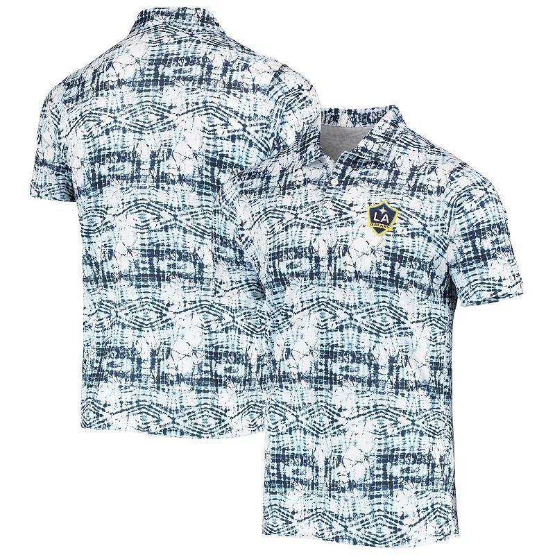 Mens Antigua LA Galaxy Vivid Polo Blue Product Image