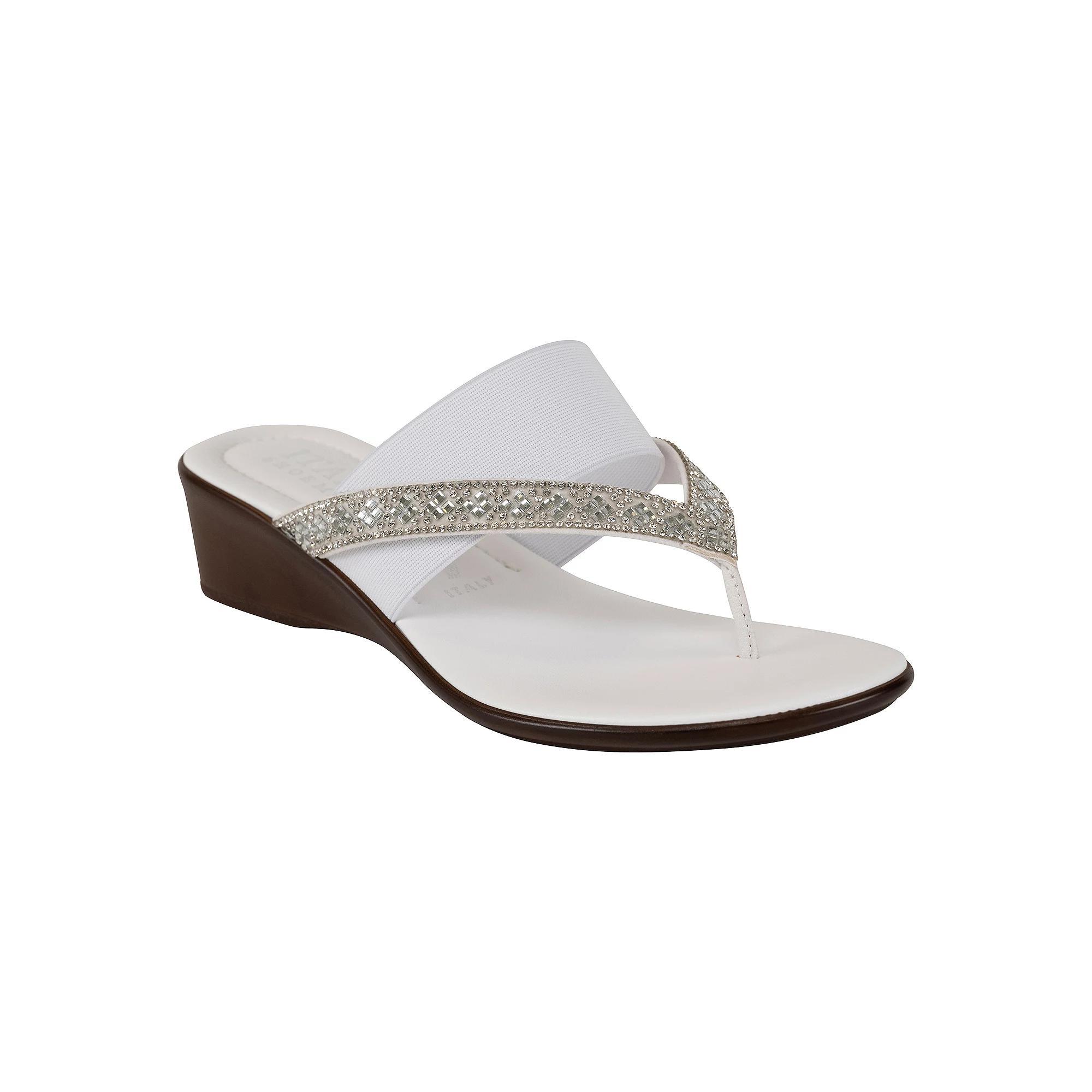 Italian Shoemakers Deleiza Women's Sandals, Size: 6, White Product Image