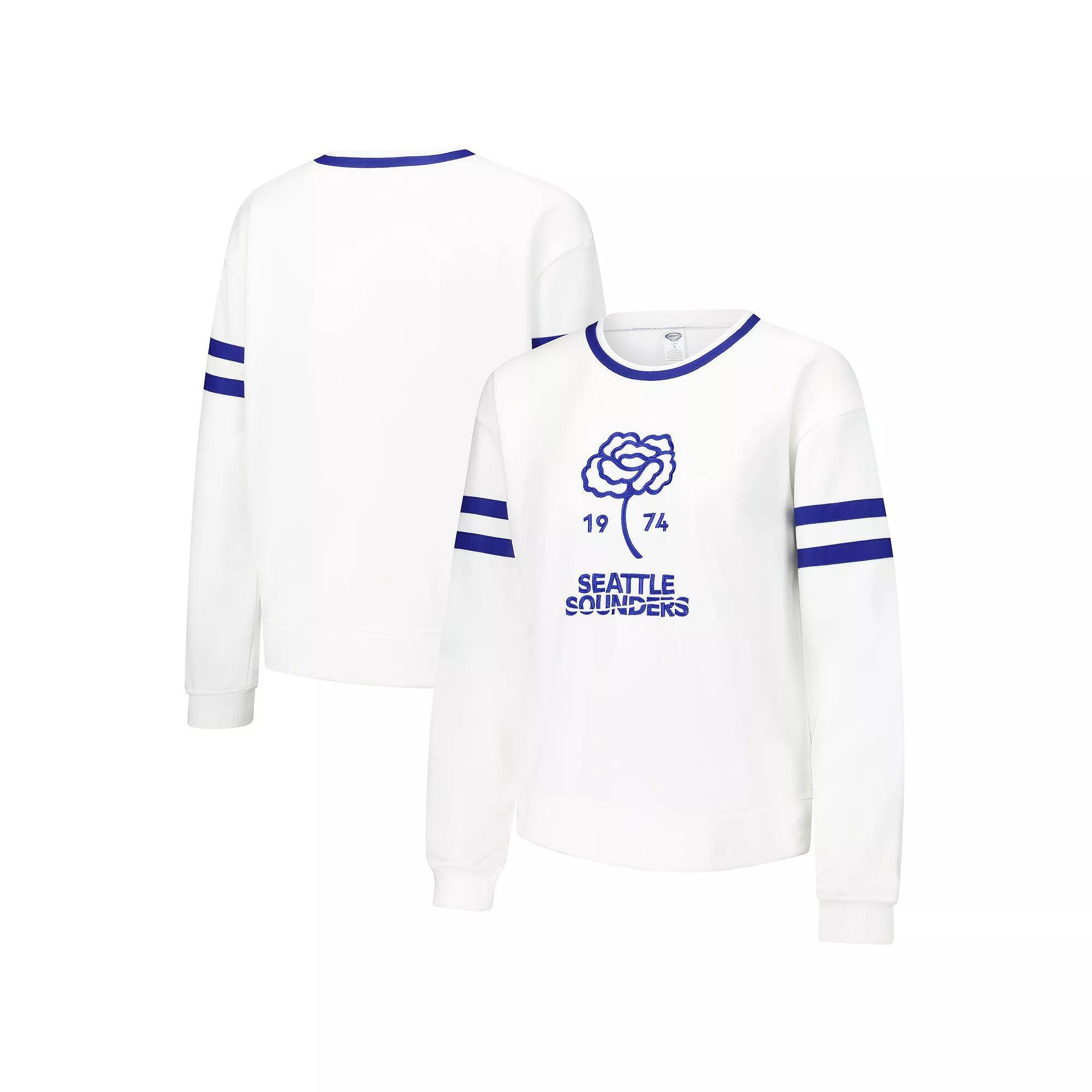 Women's Concepts Sport White Seattle Sounders FC Borough Long Sleeve T-Shirt, Size: Large Product Image