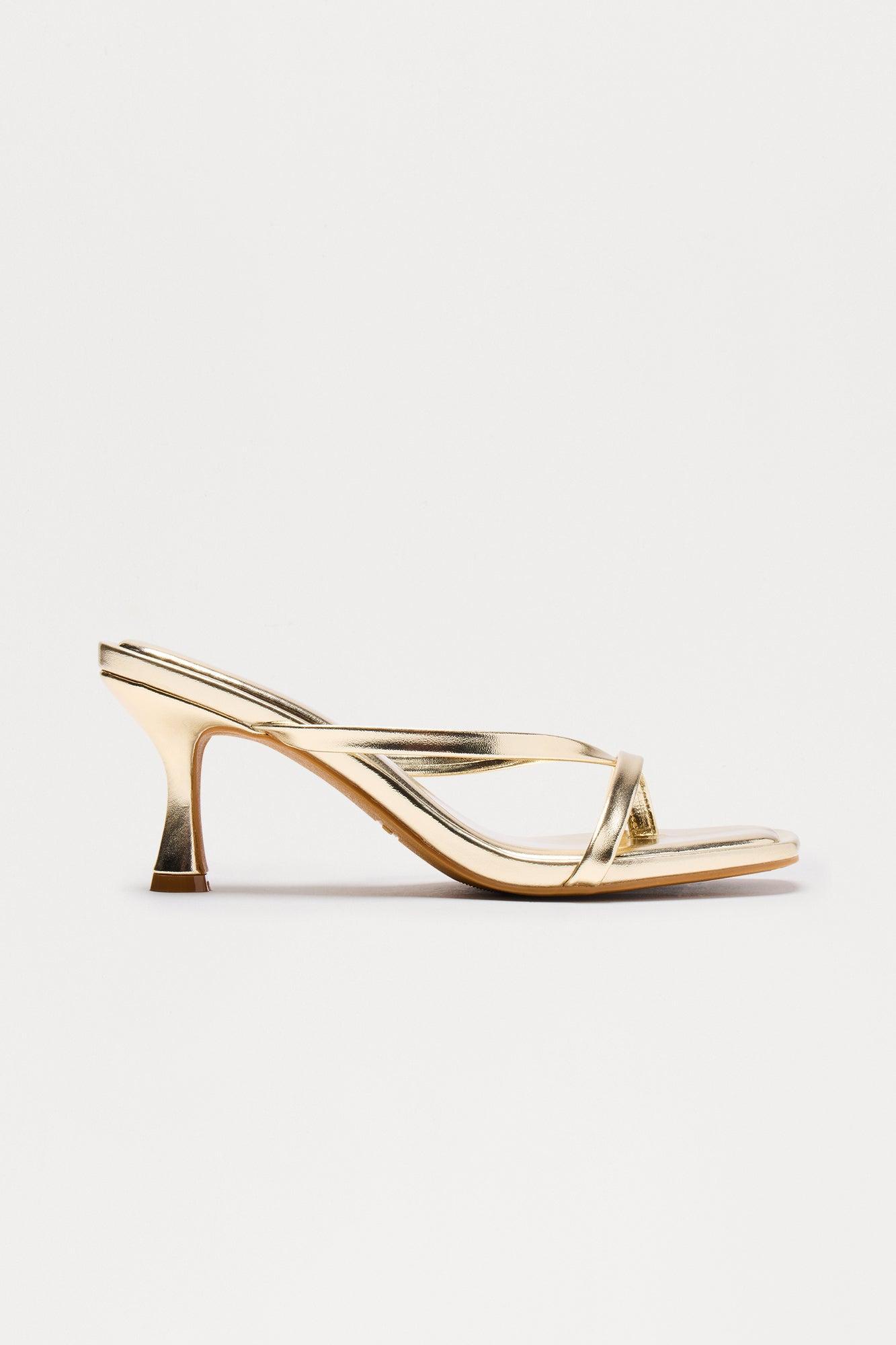 Panama Thong Mules - Gold Product Image