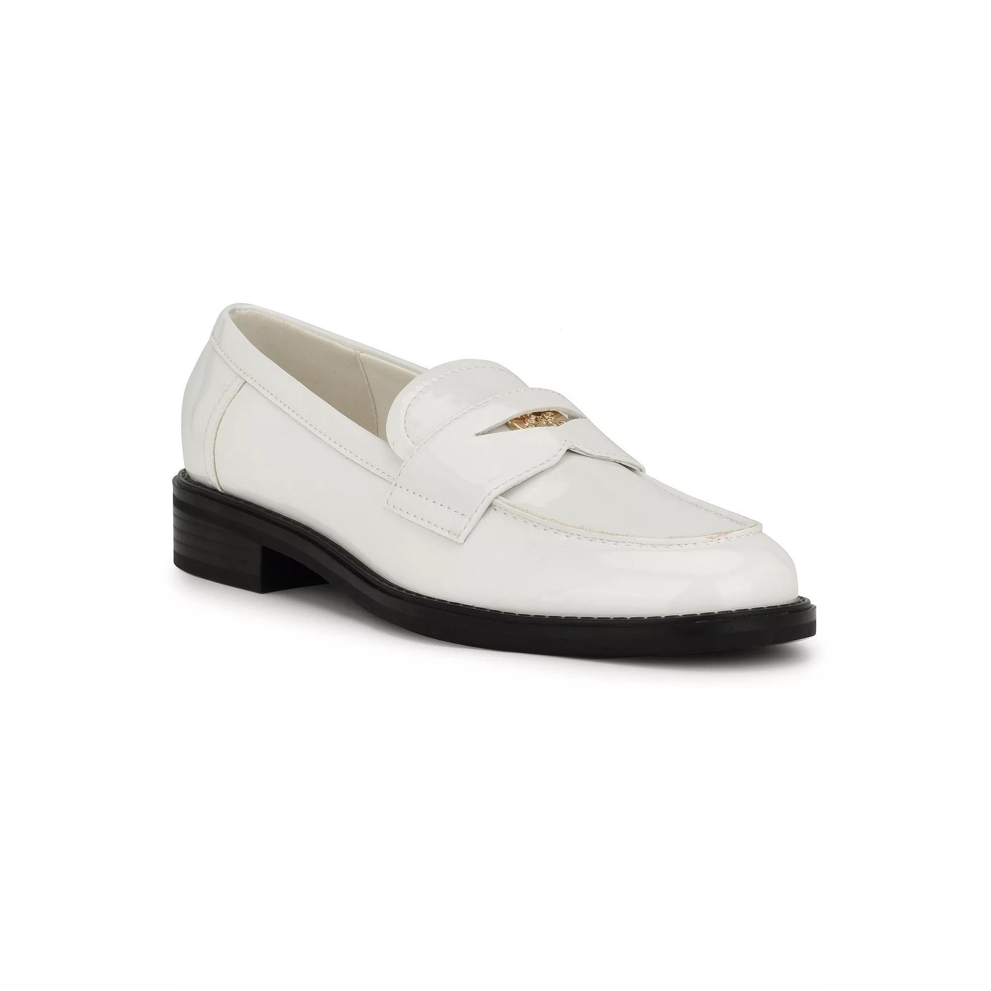 Nine West Seeme Women's Loafers, Size: 8, White Patent Product Image