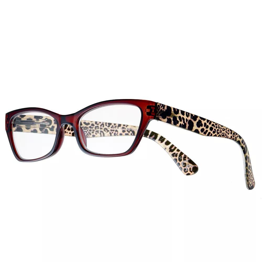 Women's Modera by Foster Grant Marcia Leopard Cat-Eye Reading Glasses, Size: +2.0, Tort Product Image