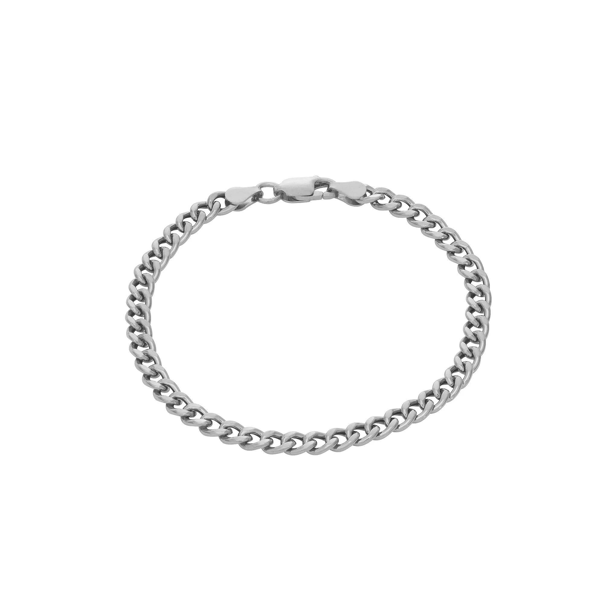 Giorgio di Vicenza Sterling Silver Italian Curb Chain Bracelet, Women's, Size: 7.25" Product Image
