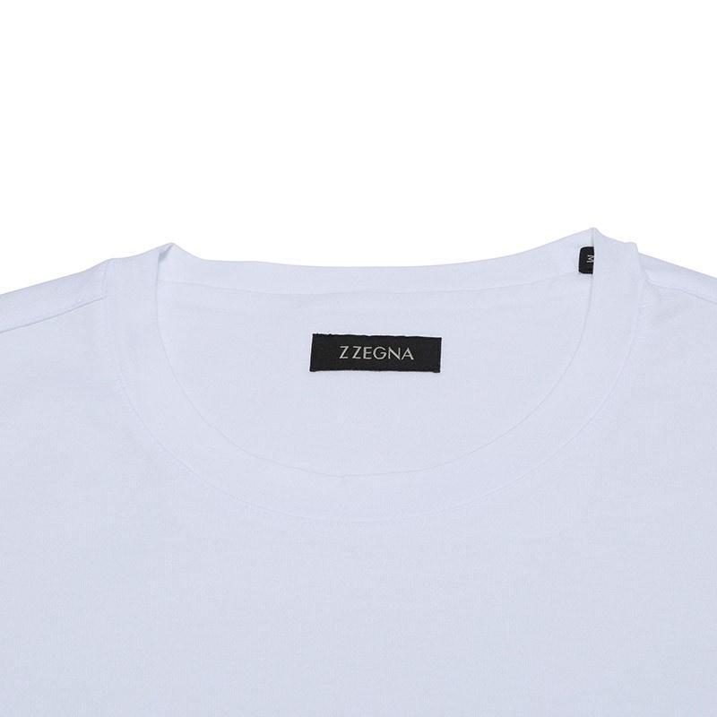 ZEGNA Logo Details T-shirt In White Product Image