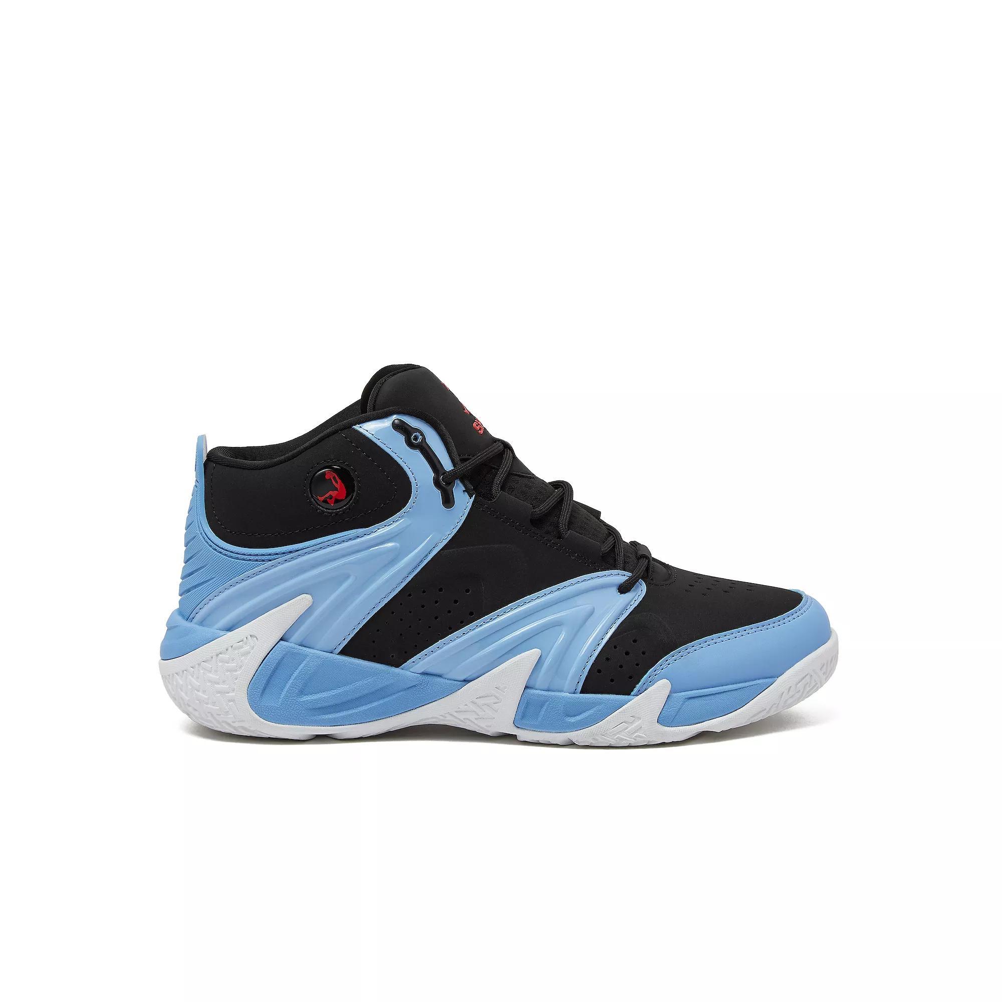 Shaq Devastator Men's High Top Sneakers, Size: 8, Black Light Blue Product Image