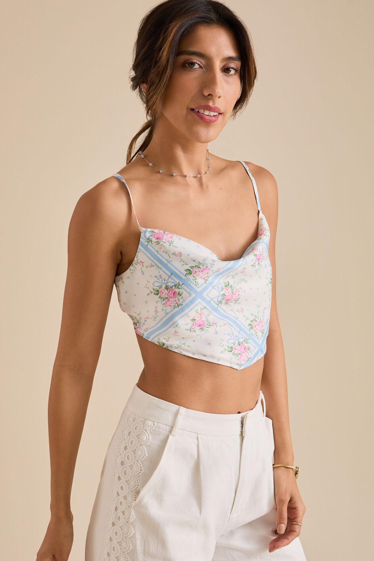 Lovie Floral Bandana Tank Product Image