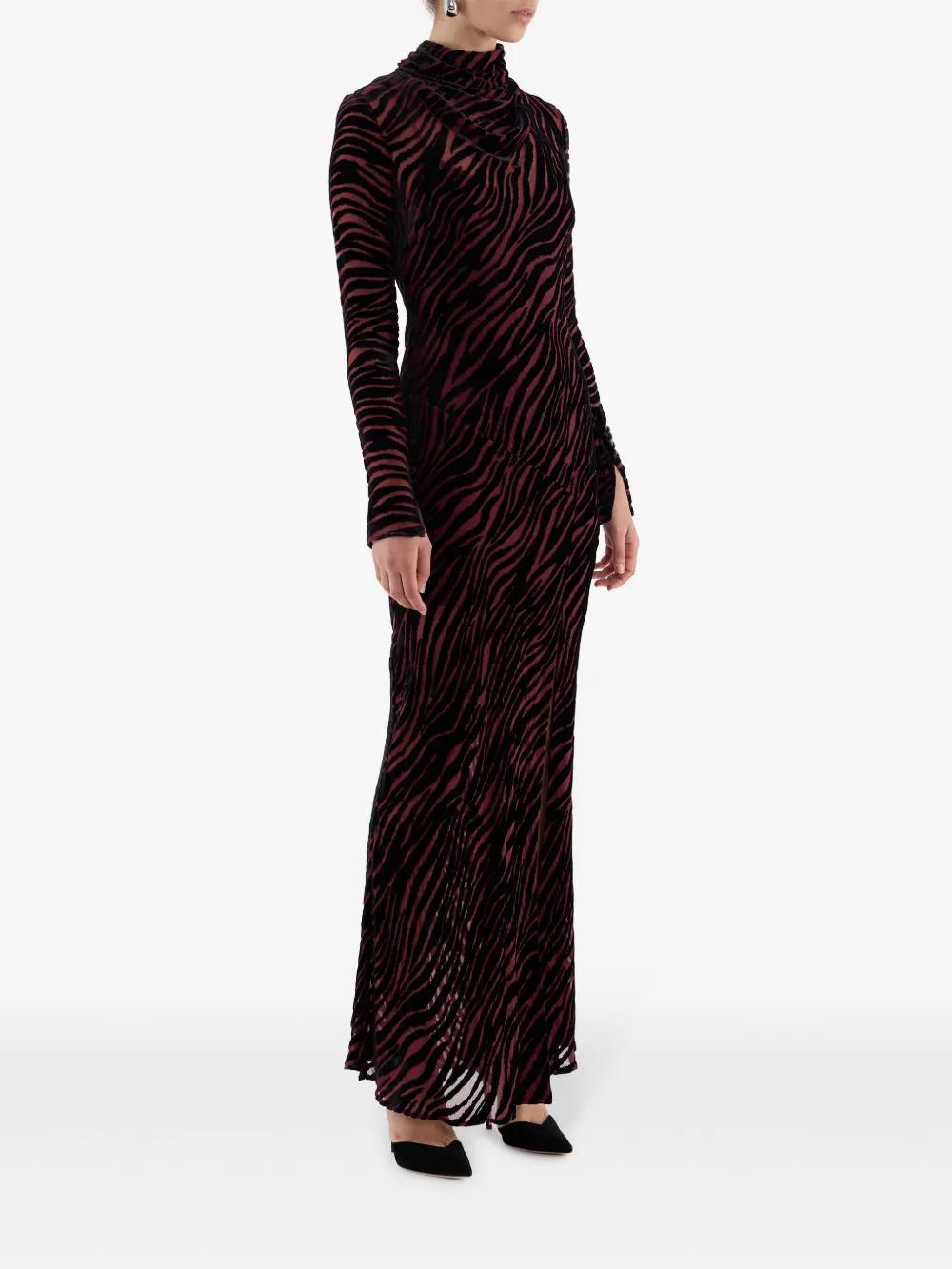 Irina semi-sheer side-slit gown Product Image
