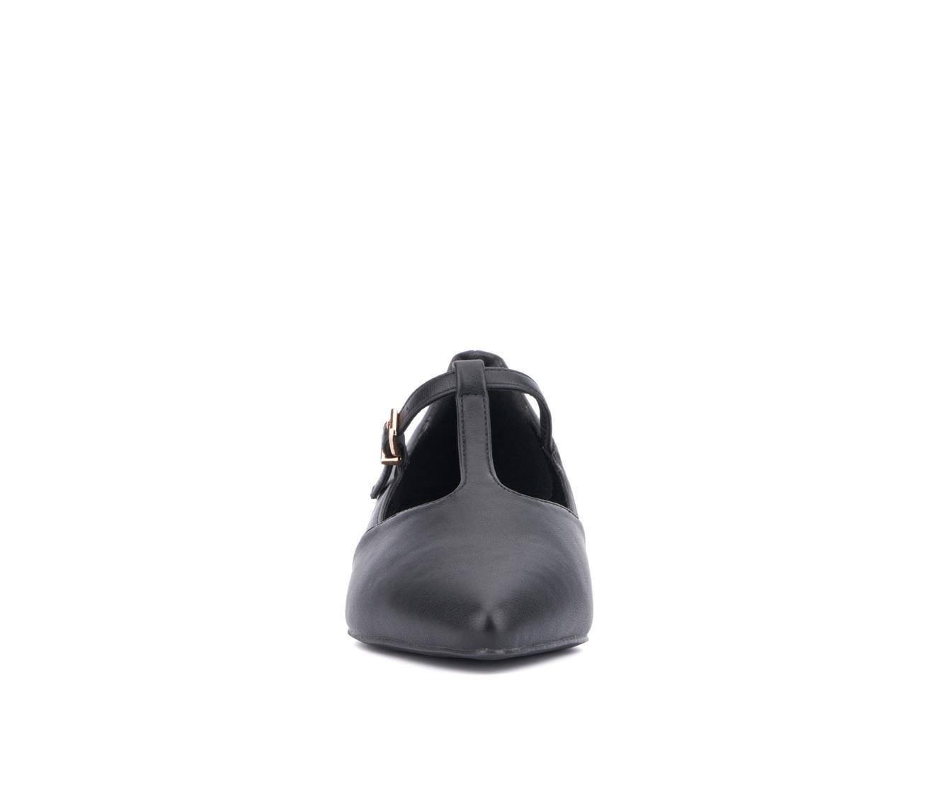 Women's New York and Company Vlada T-Strap Mary Jane Flats Product Image