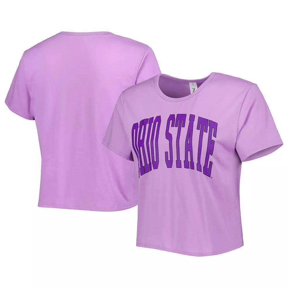 Women's ZooZatz Purple Ohio State Buckeyes Core Fashion Cropped T-Shirt, Size: XS Product Image