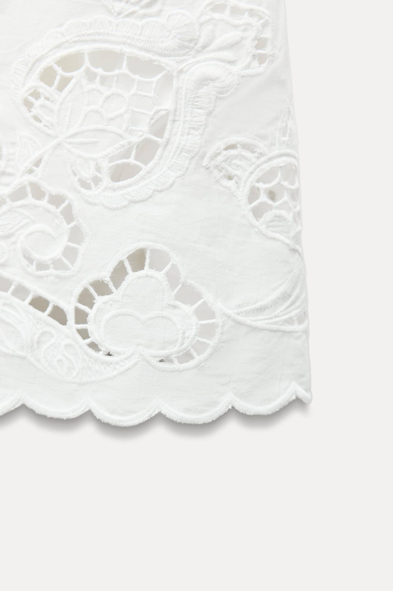 EMBROIDERED MINI DRESS ZW COLLECTION Product Image