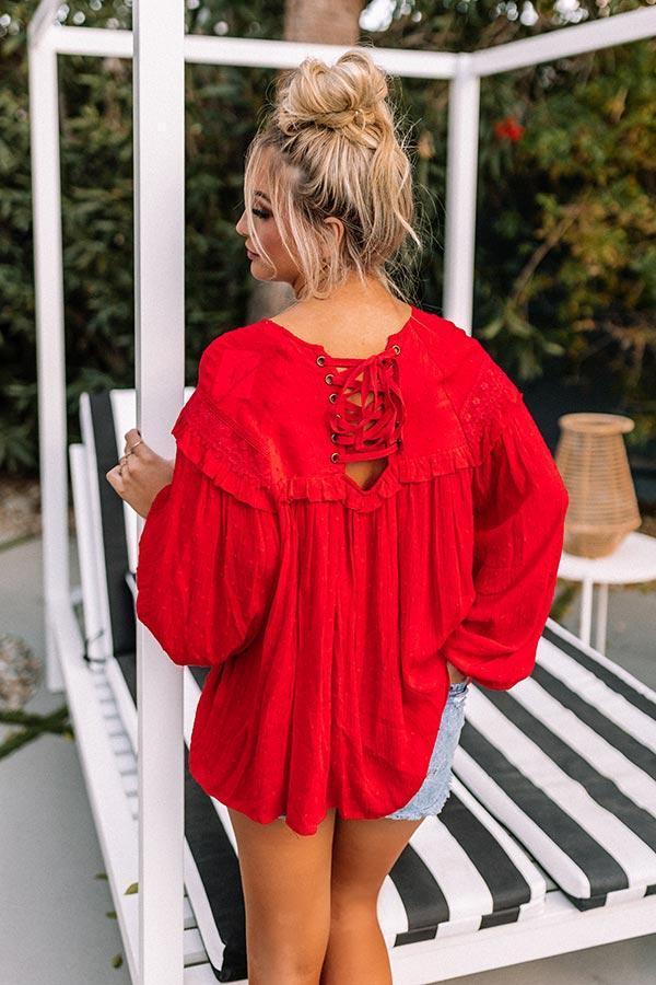 Full Of Fun Shift Top In Red Product Image